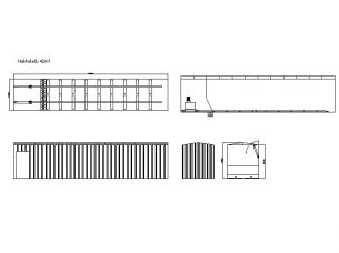 Containerlager für Hackholz 42m³